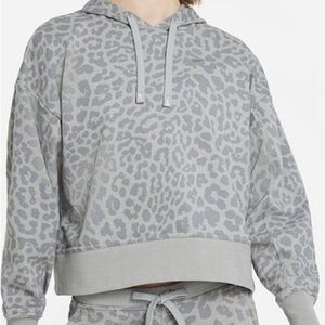 Nike Gray Leopard Print Hoodie